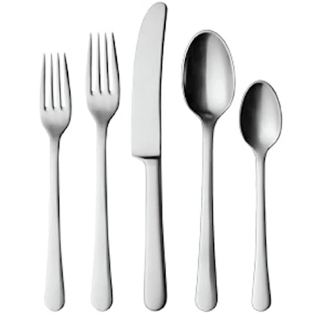 Georg Jensen Copenhagen Bestiksæt 5-pak Rustfri Stål Mat 1 Georg Jensen Copenhagen Bestiksæt 5-pak Rustfri Stål Mat