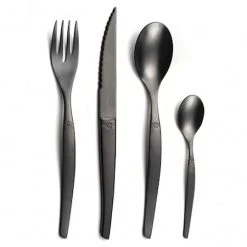 Lou Laguiole Jet Bestiksæt 16-pak Mat Sort