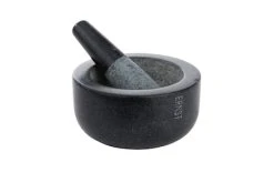 Ernst Form Morter, Sort Granit, Stor