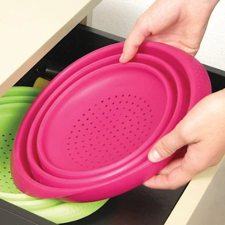 Lékué Dørslag 23 Cm Rød 3 Lékué Dørslag 23 Cm Rød - Billede 3