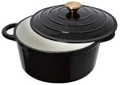 Nordwik Støbejernsgryde 5 L, Emaljeret Sort