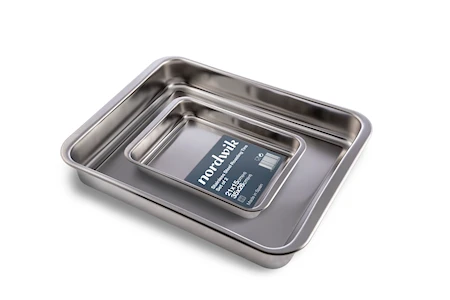 Nordwik Ovnfad Rustfrit Stål 2-pak 2 Nordwik Ovnfad Rustfrit Stål 2-pak - Billede 2