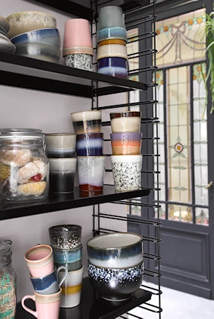 HKliving Ceramic 70's Espressokrus 4-pak 3 HKliving Ceramic 70's Espressokrus 4-pak - Billede 3