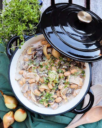 Nordwik Støbejernsgryde 5 L, Emaljeret Sort 6 Nordwik Støbejernsgryde 5 L, Emaljeret Sort - Billede 6