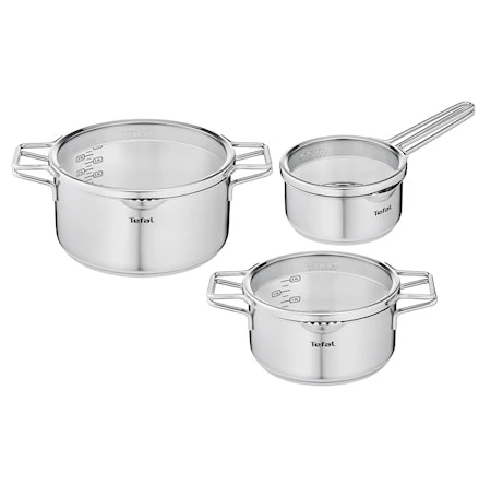 Tefal Nordica Grydesæt Kasserolle 1,5 L, Gryde 3 L, Gryde 5 L Alle Inkl. Glaslåg 1 Tefal Nordica Grydesæt Kasserolle 1,5 L, Gryde 3 L, Gryde 5 L Alle Inkl. Glaslåg