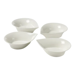 Blomsterbergs Dråbeskål 4 Stk 20 Cm Hvid