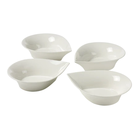 Blomsterbergs Dråbeskål 4 Stk 20 Cm Hvid 1 Blomsterbergs Dråbeskål 4 Stk 20 Cm Hvid