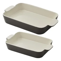 Dorre Gray Gratinform Sæt Med 2 Grå/Hvid