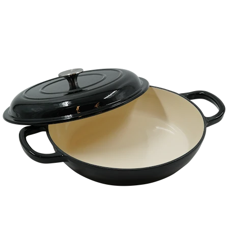 Nordwik Emaljeret Buffetgryde Støbejern 27 Cm Sort 2 Nordwik Emaljeret Buffetgryde Støbejern 27 Cm Sort - Billede 2