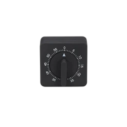 Patisse Æggeklokke Kvadrat Sort - 6,5 Cm