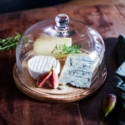 Nordwik Osteklokke I Glas Med Træbund 28 Cm Klar -KitchenTime butik 749f820e 221f 42eb bbc1 fcf86015c2d9