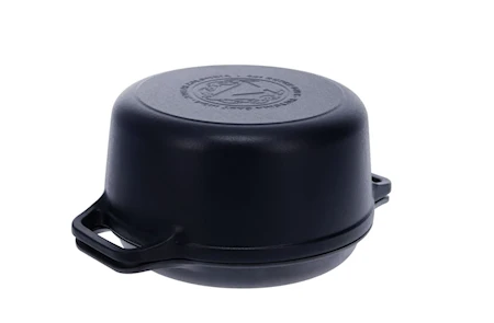 VICTORIA Emaljeret Combo Cooker Støbejernsgryde + Stegepande Ø 26 Cm 4 VICTORIA Emaljeret Combo Cooker Støbejernsgryde + Stegepande Ø 26 Cm - Billede 4