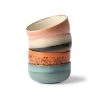 HKliving Ceramic 70's Dessertskål 4-pak