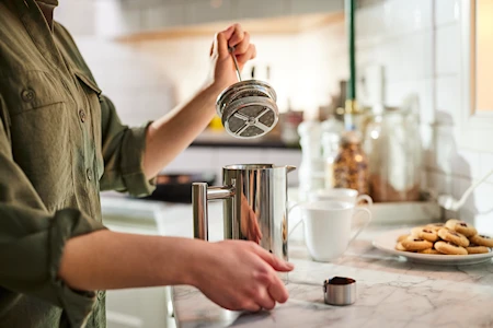 Nordwik Stempelkande 0,35 L Dobbeltvæg Rustfrit Stål 2 Nordwik Stempelkande 0,35 L Dobbeltvæg Rustfrit Stål - Billede 2