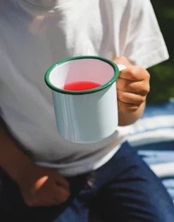 Nordwik Emaljekrus 4-pak Hvid/Grøn -KitchenTime butik 8990b282 4b52 446b 9012 142b1fe30094