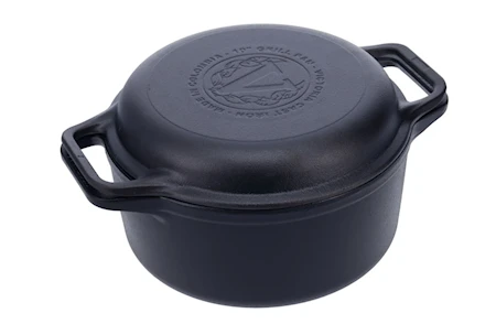 VICTORIA Emaljeret Combo Cooker Støbejernsgryde + Stegepande Ø 26 Cm 3 VICTORIA Emaljeret Combo Cooker Støbejernsgryde + Stegepande Ø 26 Cm - Billede 3