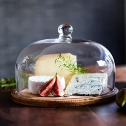 Nordwik Osteklokke I Glas Med Træbund 28 Cm Klar -KitchenTime butik a382bc4d ab3f 465b b1d8 cdd83327f0f6