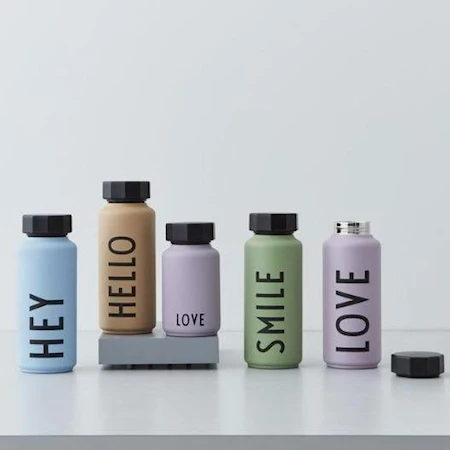 Design Letters LOVE Thermo/Isoleret Flaske Special Edition Nude 2 Design Letters LOVE Thermo/Isoleret Flaske Special Edition Nude - Billede 2