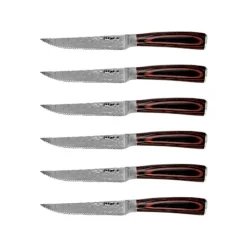 Grit&Grain Steakknive Hamrede Med Træhåndtag 6 Stk. Inkl. Trææske -KitchenTime butik babb2db2 6322 4e83 9e02 b973351f7618