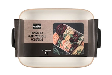 Maku Ildfast Fad 1 L 23,5x15,5 Cm Sort 2 Maku Ildfast Fad 1 L 23,5x15,5 Cm Sort - Billede 2