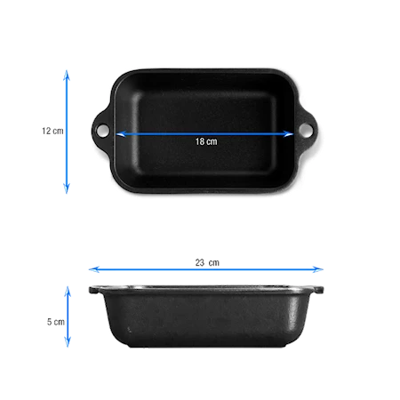 VICTORIA Ovnform Emaljeret Støbejern 18x12cm 3 VICTORIA Ovnform Emaljeret Støbejern 18x12cm - Billede 3