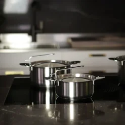 Nordwik Grydesæt Med Lågholder 3 Dele Rustfrit Stål -KitchenTime butik fe01ff53 4f4d 433d 8551 89d7f49b82d0